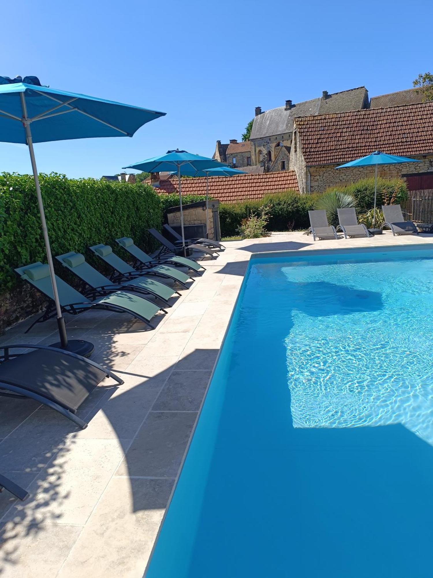 Le Clos de la Musardise - Gîtes de Charme avec Piscine Chauffée Salignac Eyvigues Exterior foto